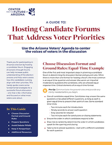 Guide: Hosting Candidate Forums That Address Voter Priorities